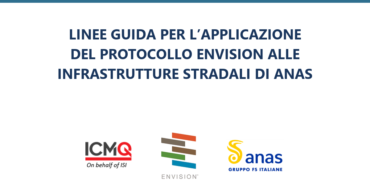 Linee guida per l'applicazione del protocollo Envision alle infrastrutture stradali di ANAS